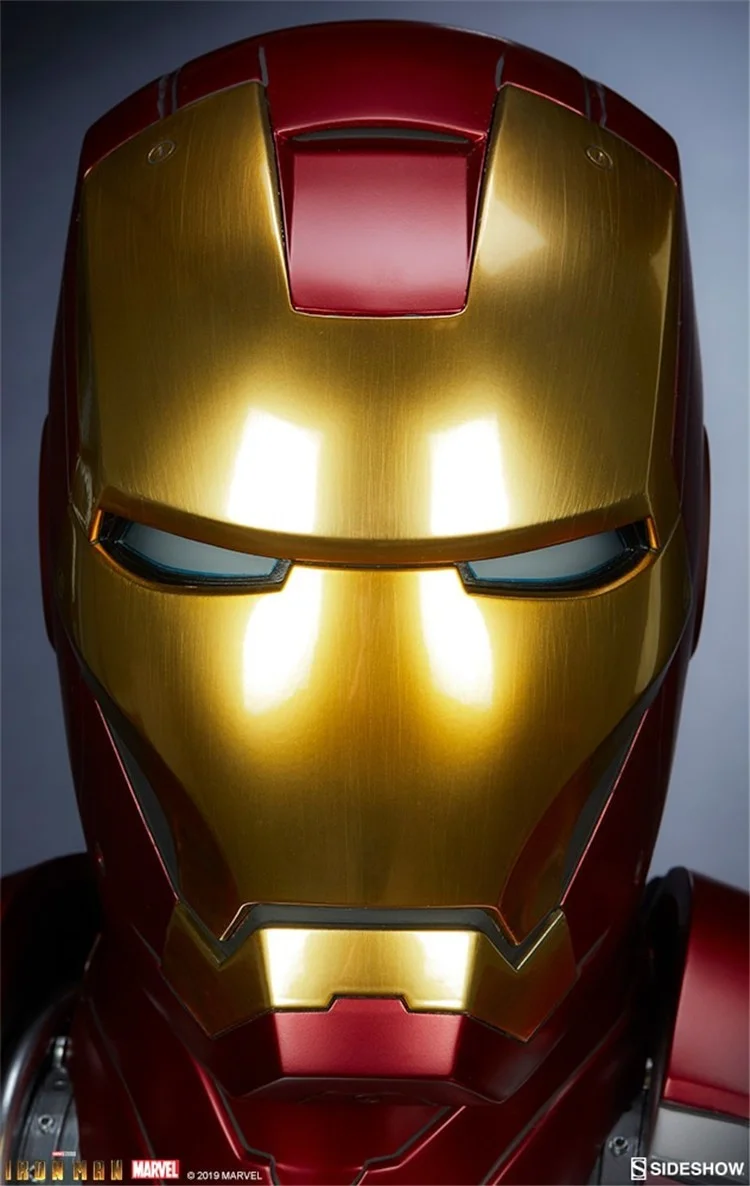 IN STOCK】Sideshow Marvel Life Size Bust Iron Man Mark III GK/Statue