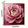 DIY Pearl Painting Peony for Home Wall Decor with Frame(25x25cm)