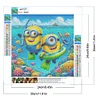 Minions – Diamantmalerei mit rundem Bohrer – 30 x 30 cm
