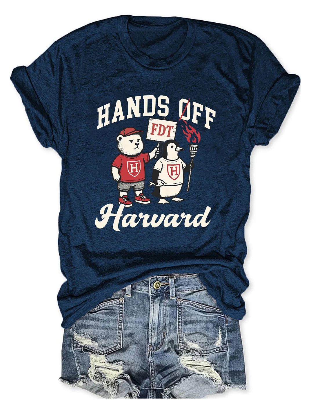 Hands Off Harvard T-shirt