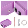 Outil d’aide au diamant portable usb aspirateur diamant peinture stylo kit pour bricolage (violet)