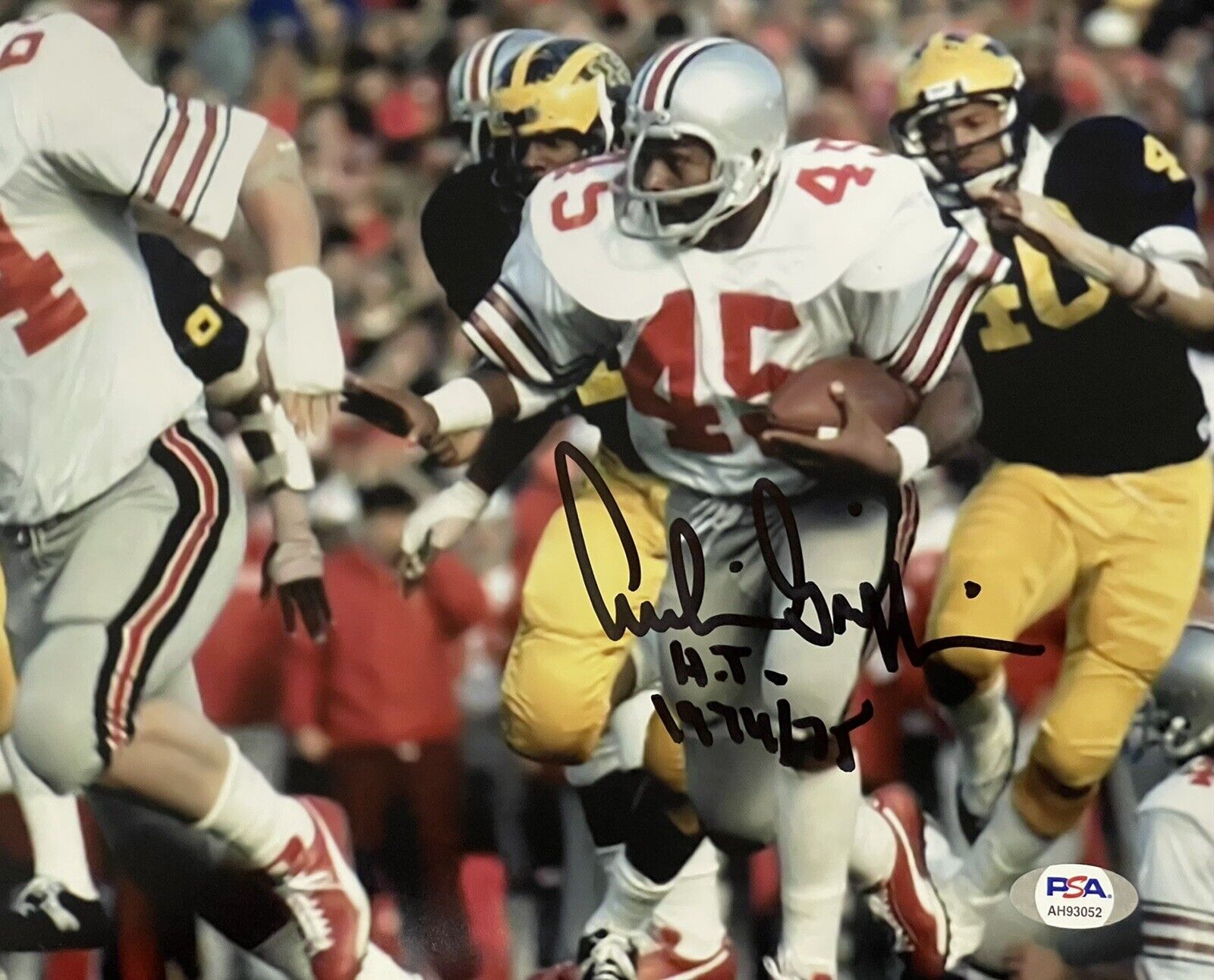 Archie Griffin Signed Autographed The Ohio State Buckeyes 8x10 Photo Poster painting Psa/Dna