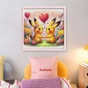 Dating Pikachu-11CT Stamped Cross Stitch 40*40cm/15.75*15.75in