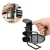 2 in 1 Clamp On Desk Cup Holder with Headphone Hanger Anti-Spill Table Cup Hook Easy To Install for Coffee Mups Water Bottles Headphones