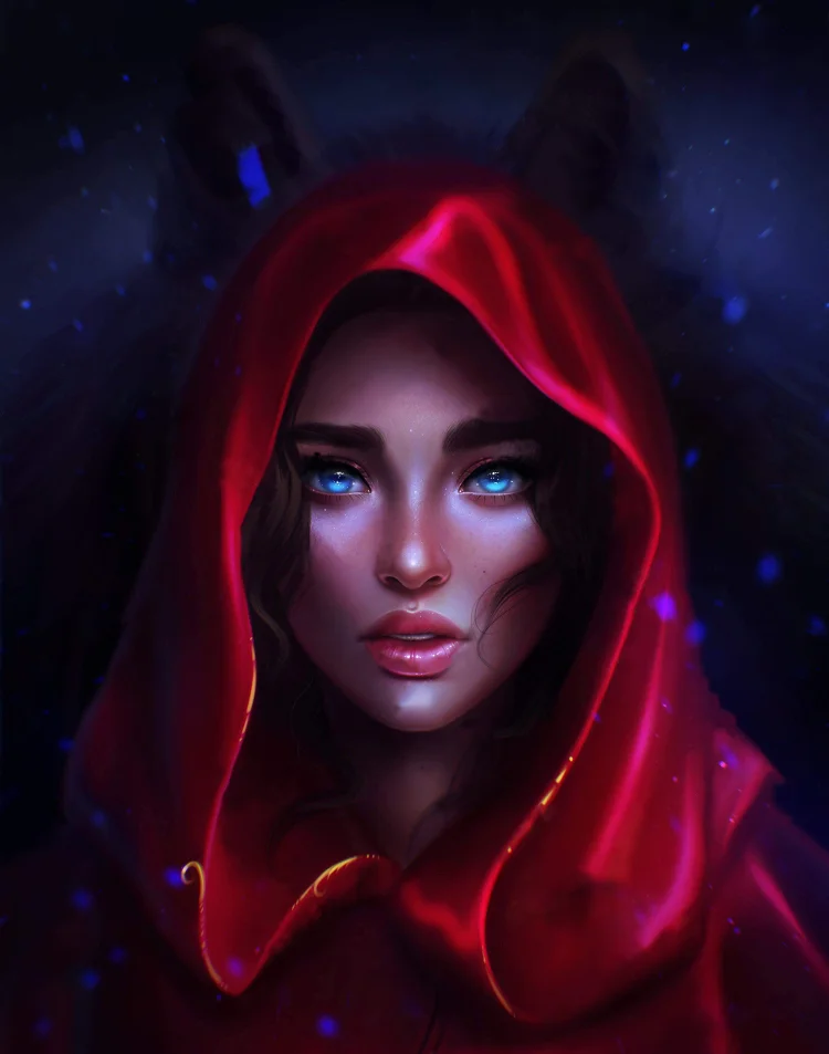 Full Round Diamond Painting - Red Riding Hood 40*50CM