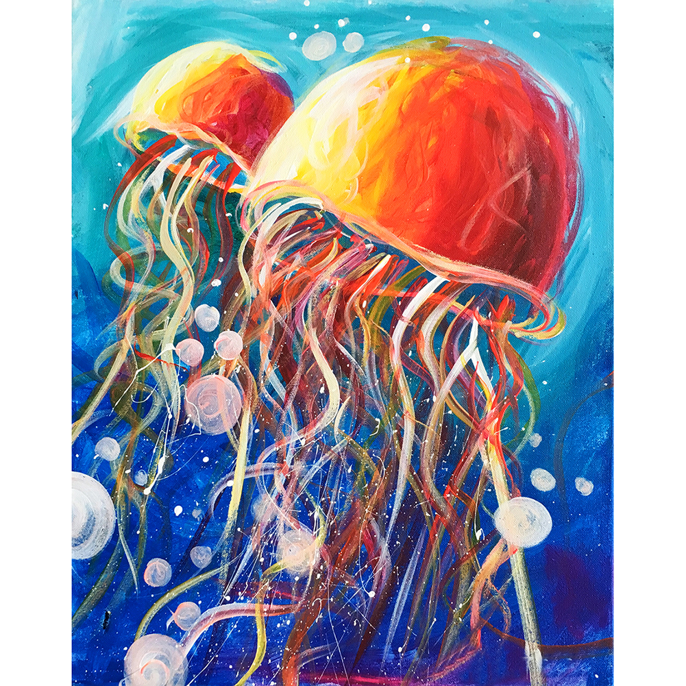 

Jellyfish - Round Drill Diamond Painting - 30*40CM, 501 Original