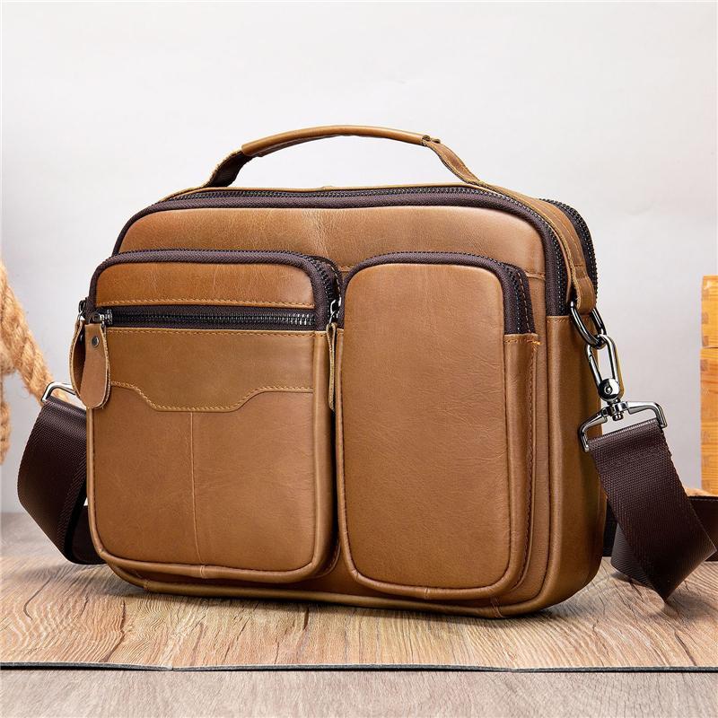 Premium Quality Top-Handled Detachable Sling Strap Multi-Pocket Crossbody Bag