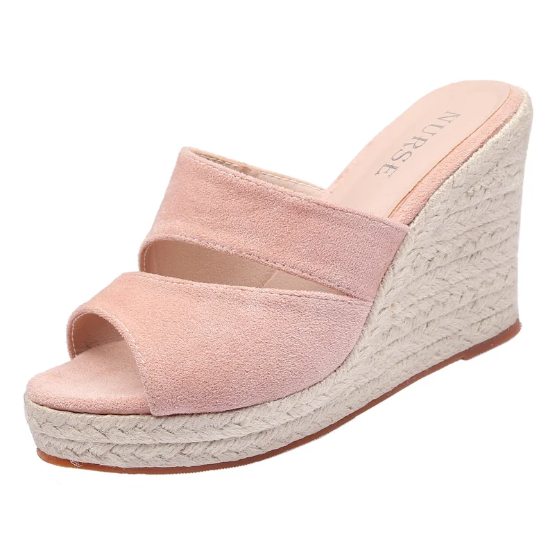 Wongn Wongn Cool Drag Women Summer Fashion Wear 2023 New Heighten Platform Shoes Platform High Heel One-Flops