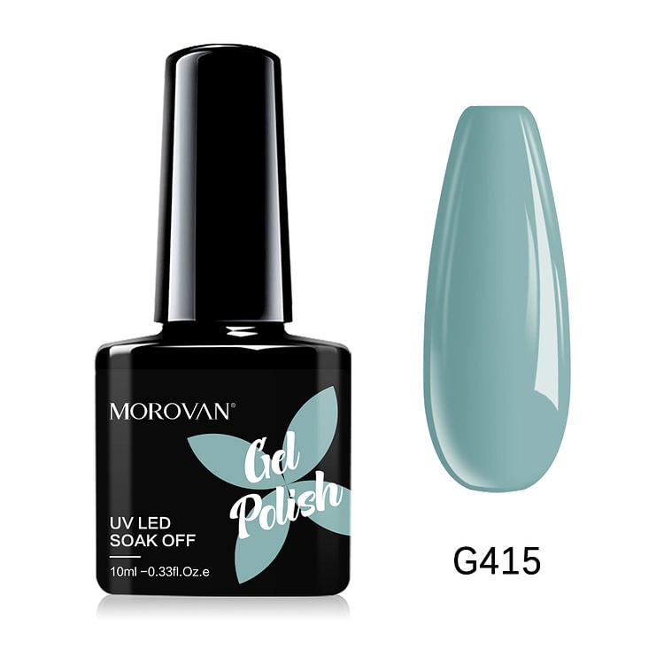 Morovan Powder Blue Gel Nail Polish G415