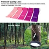 5PCS Pink Gradient Tension Fitness Resistance Band Elastic Band Latex Tension Yoga