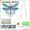 Diamond Painting Acrylic Dragonfly Wind Chimes for Window Wall