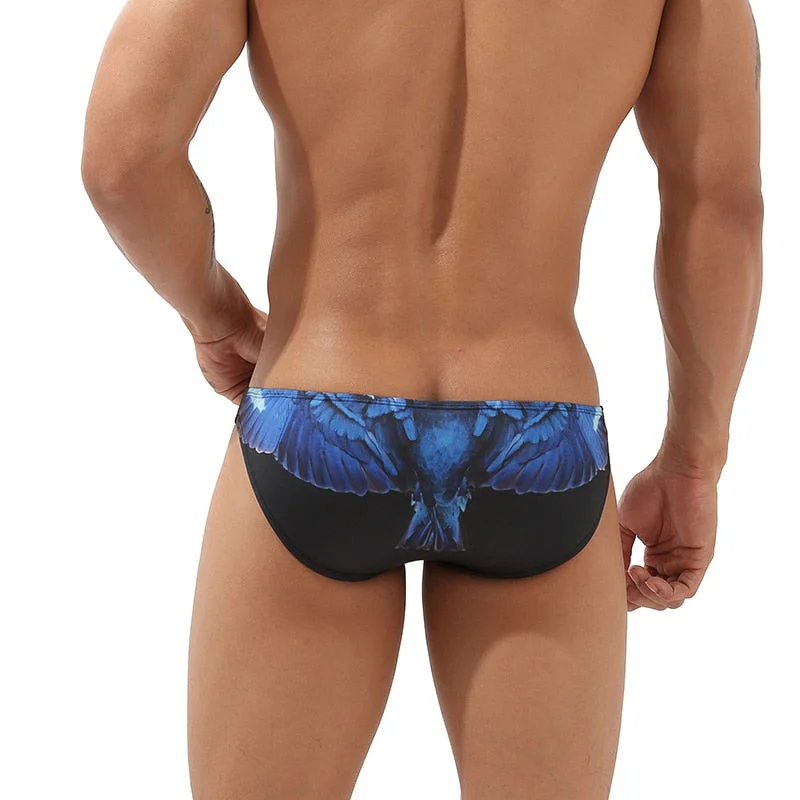 Aonga Men's  Emotion Expression Funny Underwear Men's Bikini Briefs Underwear