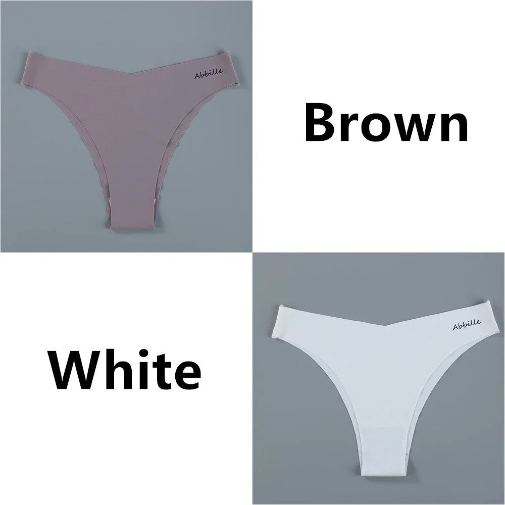 Seamless Women Pantys Girls Thongs Low Waisted Soft Woman Panties Briefs Fashion Solid Colors M-XL Sexy Underpants For Women New