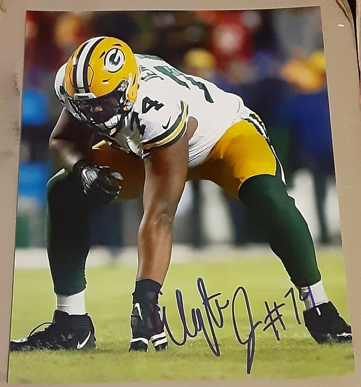 Elgton Jenkins Green Bay Packers SIGNED AUTOGRAPHED 8x10 Photo Poster painting COA PRO-BOWL