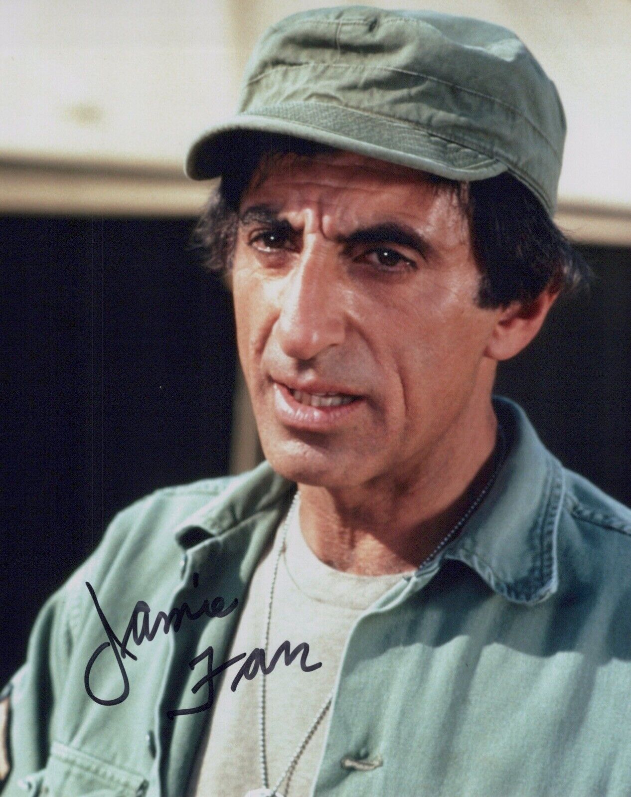 Jamie Farr as Klinger signed MASH 8x10 Photo Poster painting