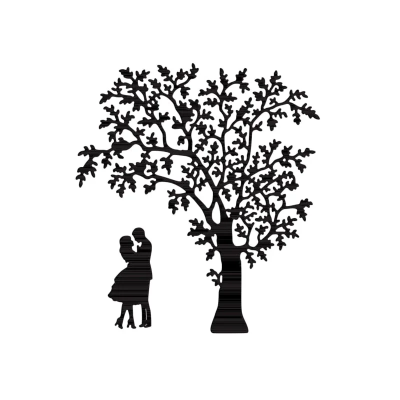 Couple under the tree Metal Cutting Dies For Scrapbooking Photo Album Card Paper Embossing Craft DIY Die Cut 2021 New