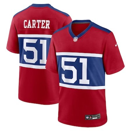 Men's New York Giants #51 Abdul Carter  Red First Round Pick Alternate Game Jersey