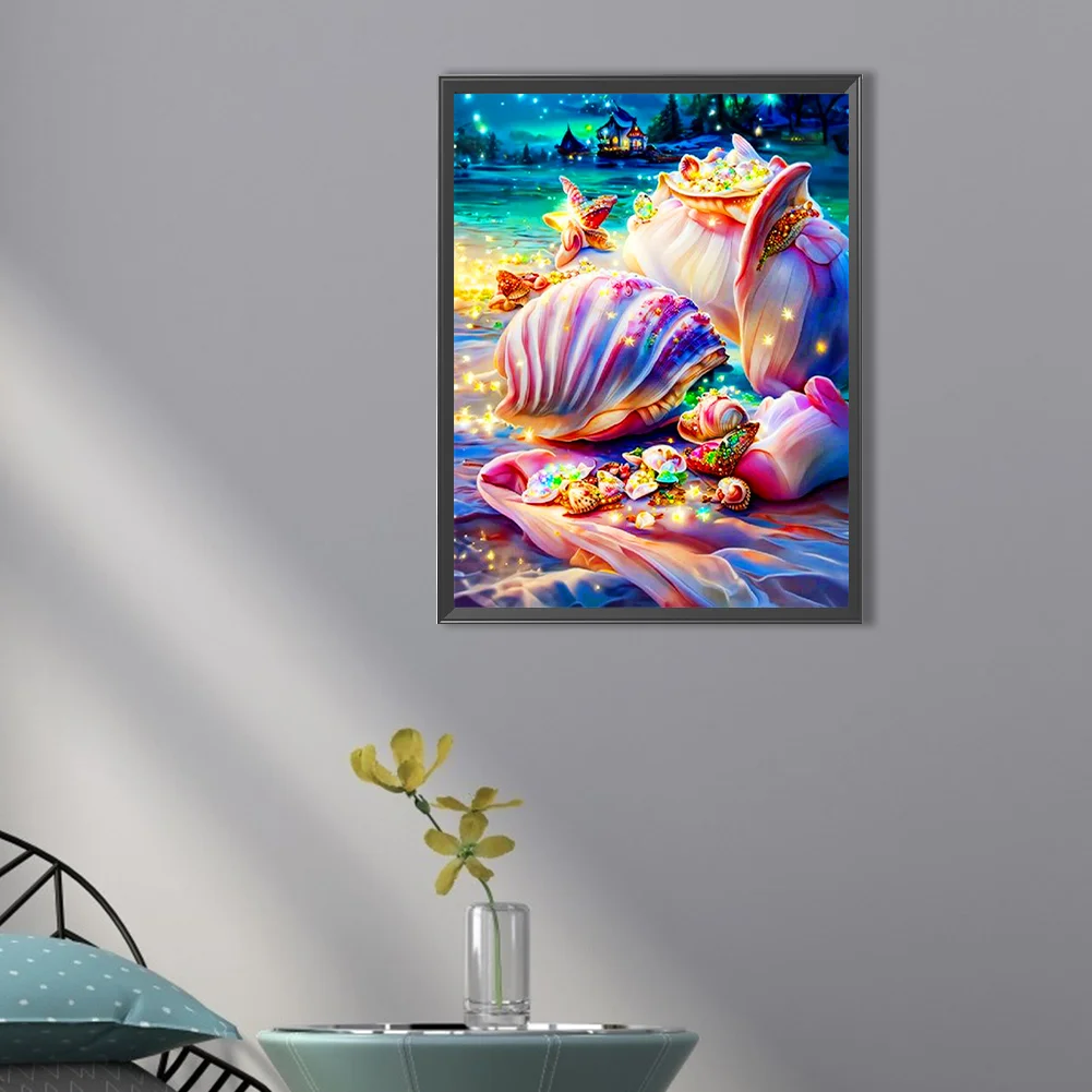 Diamond Painting - Full Round Drill - Beach(Canvas|30*40cm)