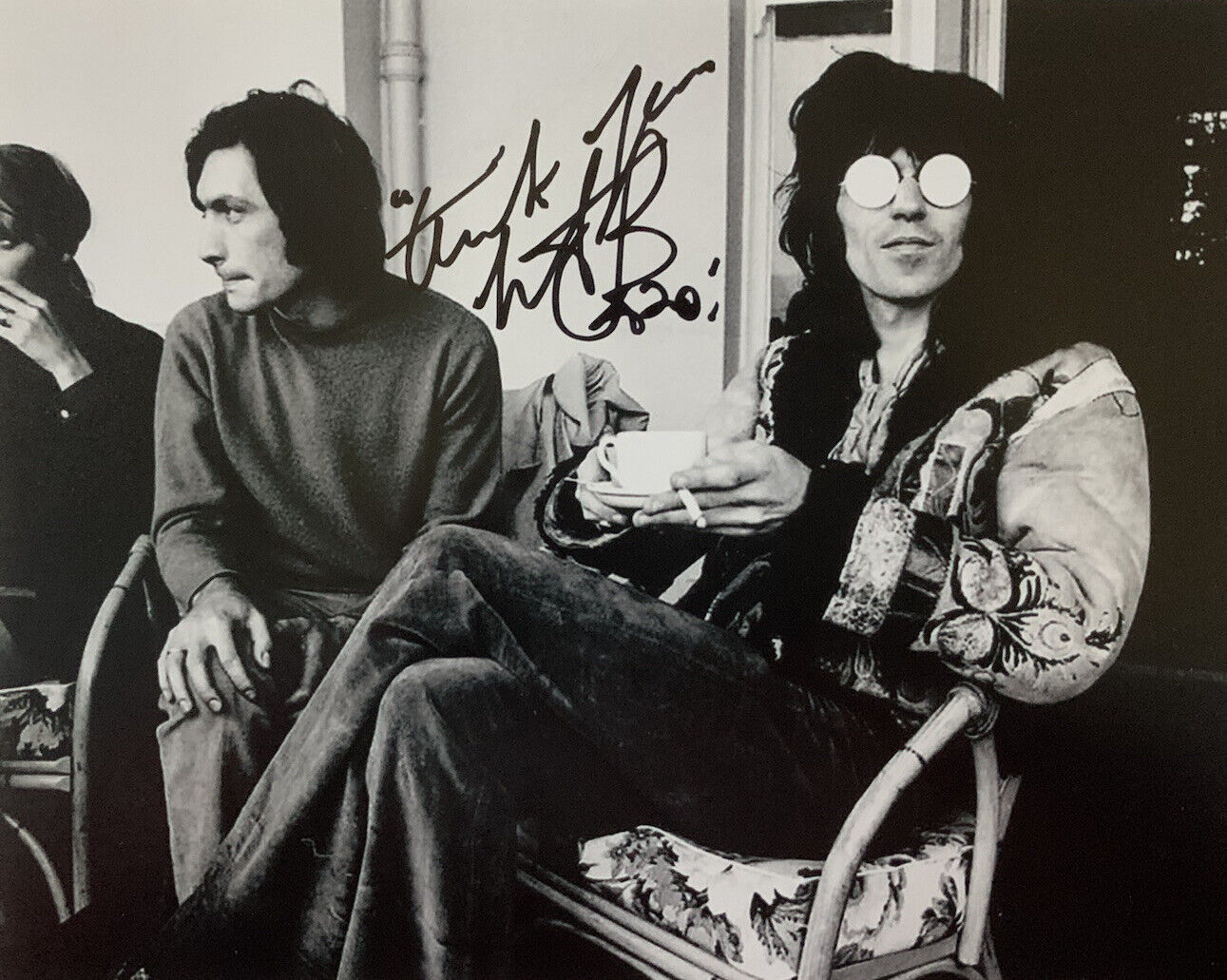 CHARLIE WATTS HAND SIGNED 8x10 Photo Poster painting THE ROLLING STONES DRUMMER AUTOGRAPH