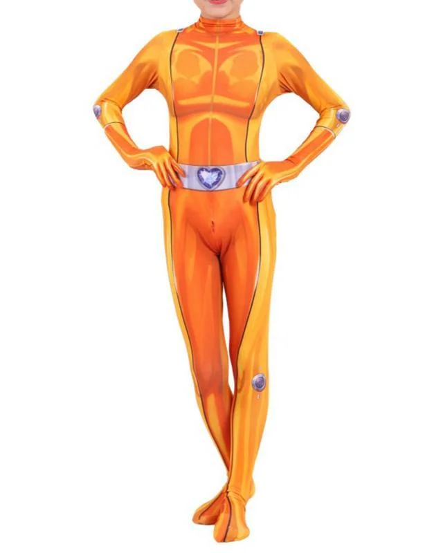 Mayoulove Girls Totally Spies Alex Zentai Suit Kids Cosplay Halloween Costume-Mayoulove