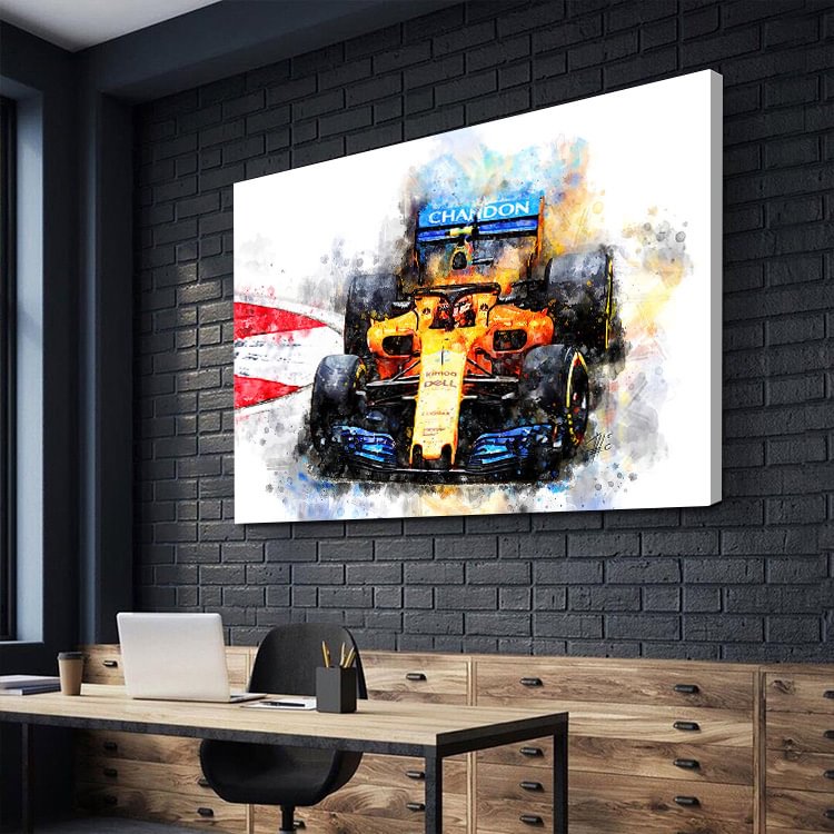 Lewis Hamilton Mclaren Formula 1 Canvas Wall Art