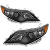 AUTOSAVER88 Headlight Assembly Compatible with 2012 2013 2014 Camry L/LE/XLE 12 13 14 Camry Hybrid LE/Hybrid XLE Headlamp Replacement Black Projector Amber Reflector