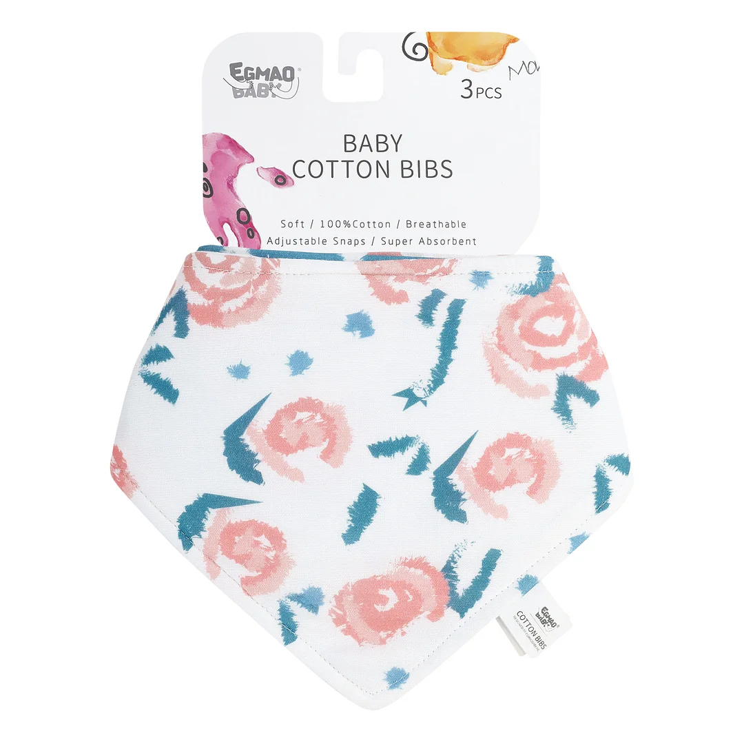 Egmao Baby Bandana Bibs - Blossoming Flower