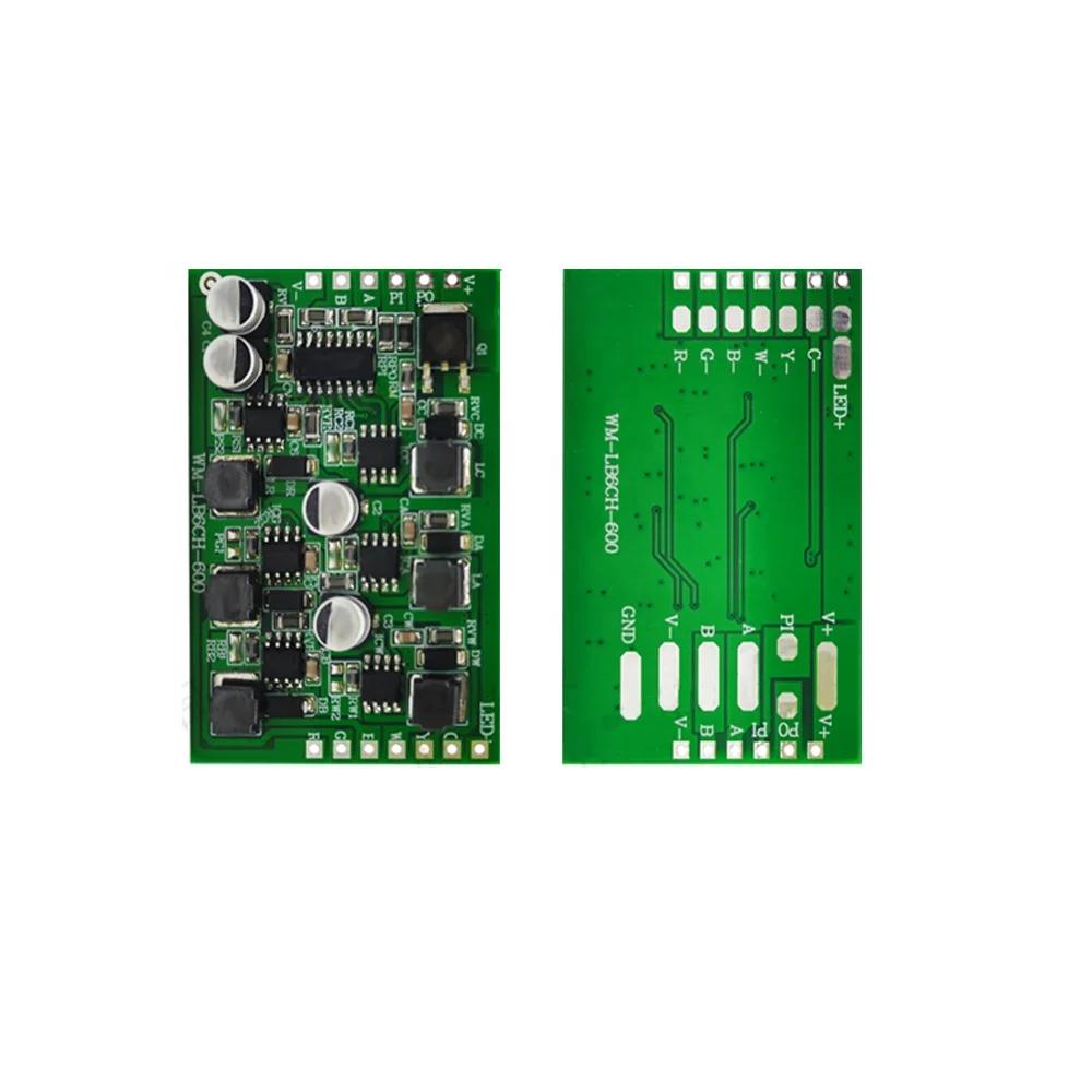 RGBWYC 6CH DMX512 Decoder 12-48VDC 40W 600Ma Constant Current Led Driver Board Led Constant Current Regulator