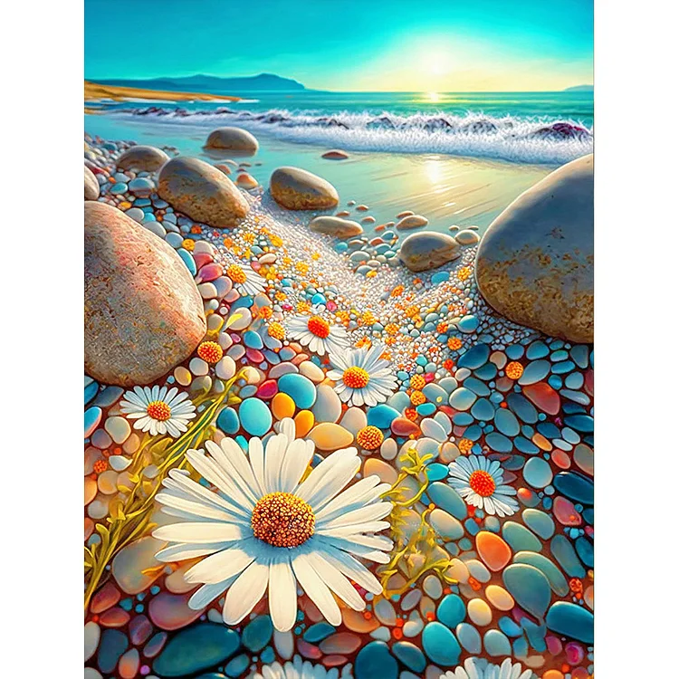 Fantasy-Beach Rainbow Stone - Full Round Drill Diamond Painting - 30*40CM(Canvas)