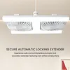 Low Profile Ceiling Fans with Lights 180 Rotating & 3 Speeds Window Exhaust Fan Reversible Airflow Control Ideal for Home Bedroom Or Office