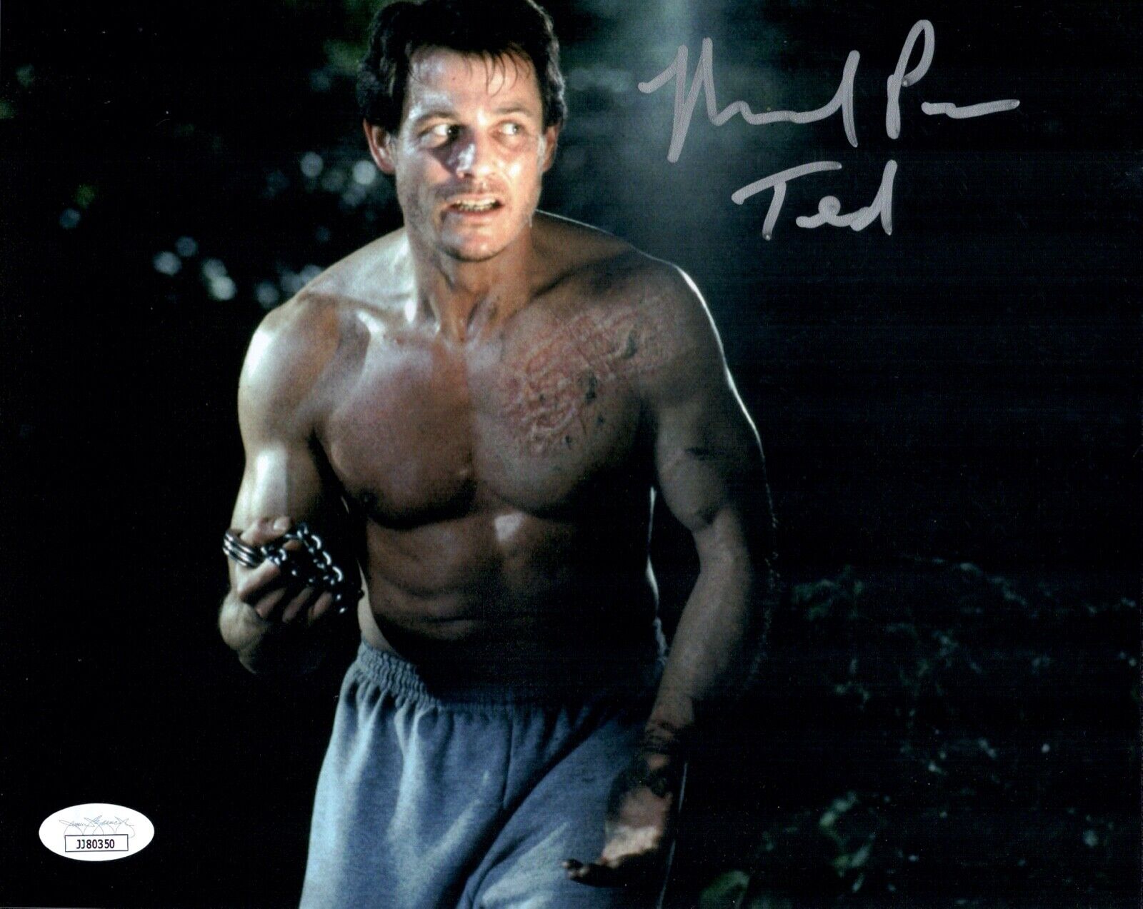 MICHAEL PARé Signed 8x10 BAD MOON Uncle Ted Photo Poster painting PARE Autograph JSA COA Cert