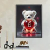 Diamond Painting -DIY Round Drill Love Letter Bear E(35x45cm)