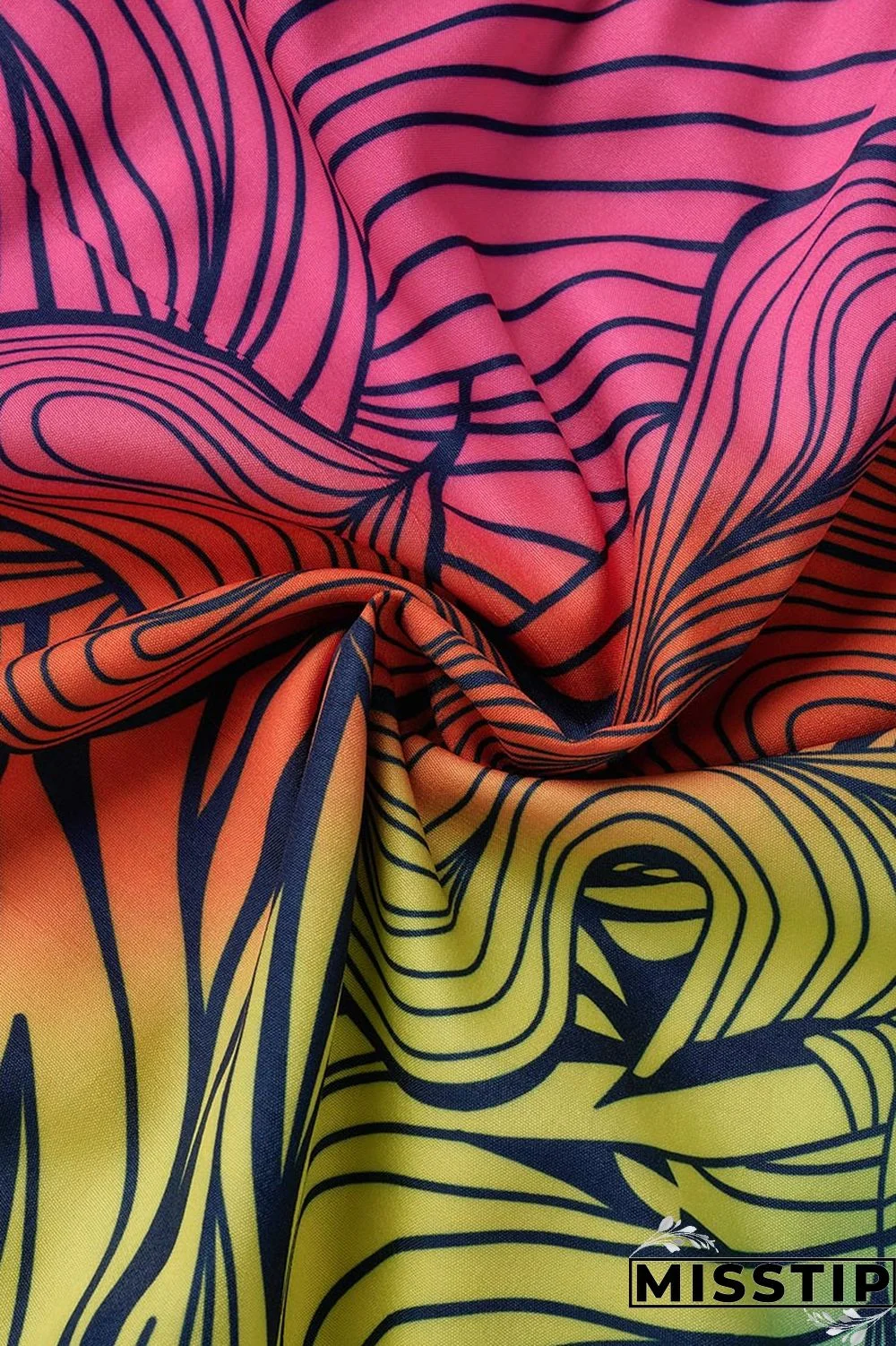 Cyan Casual Print Patchwork Buckle Fold Turndown Collar Long Dress Plus Size Dresses