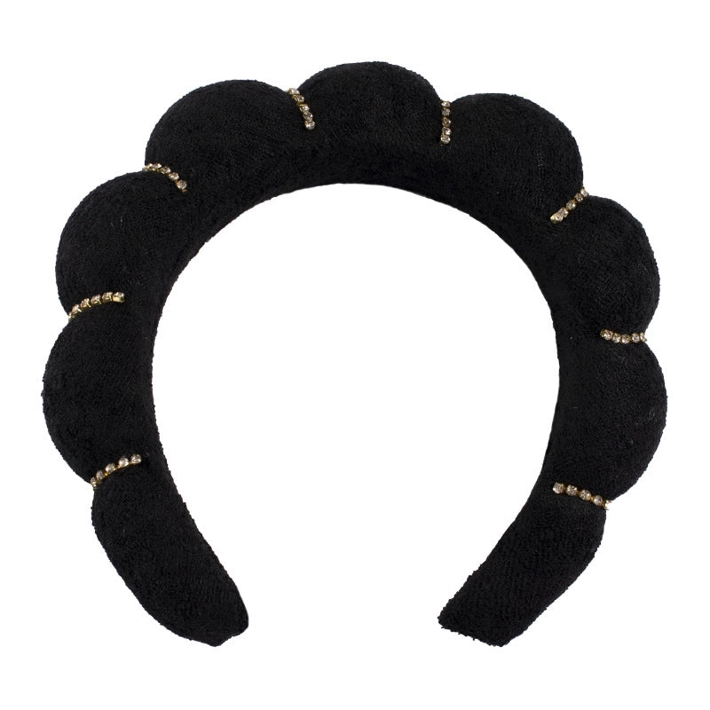 Minimalist Women’s Color Block Towel Velvet Spa Headband