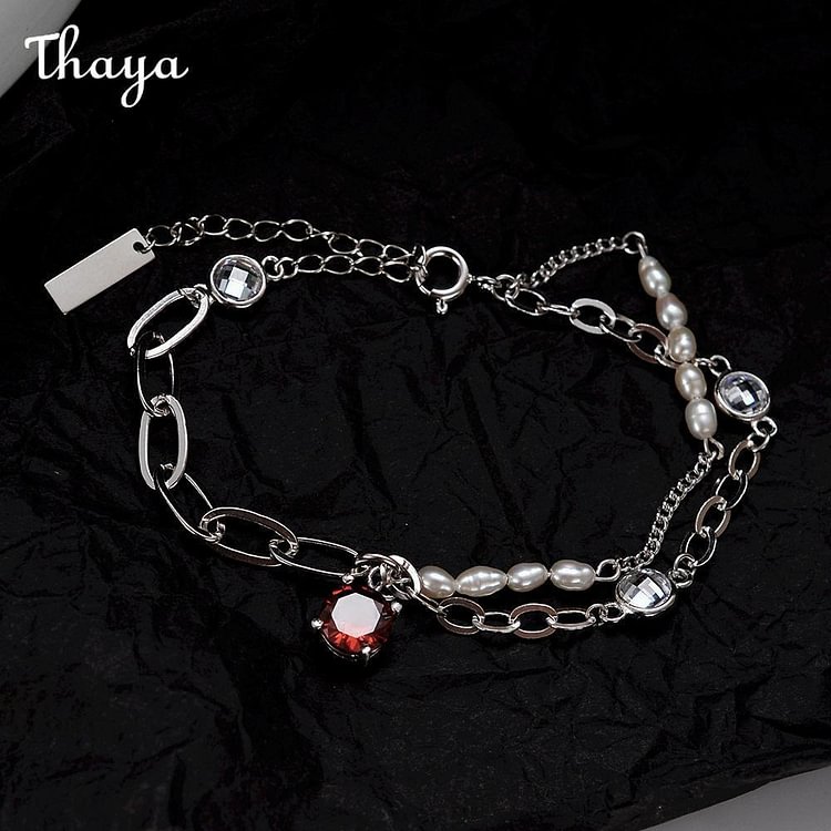 Thaya  925 Silver Baroque Pearl Bracelet