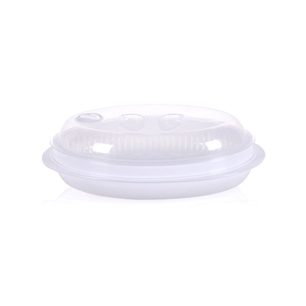 

Fish Bowl Steamer Plate Kitchen Microwave Oven Fish Steam Roaster with Lids, 501 Original