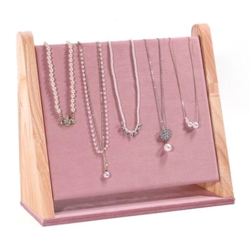 Minimalist Classic Style Color Block Wood Jewelry Rack