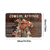 Cowgirl Attitude - Vintage Metal Signs - 20*30cm/30*40cm - Western