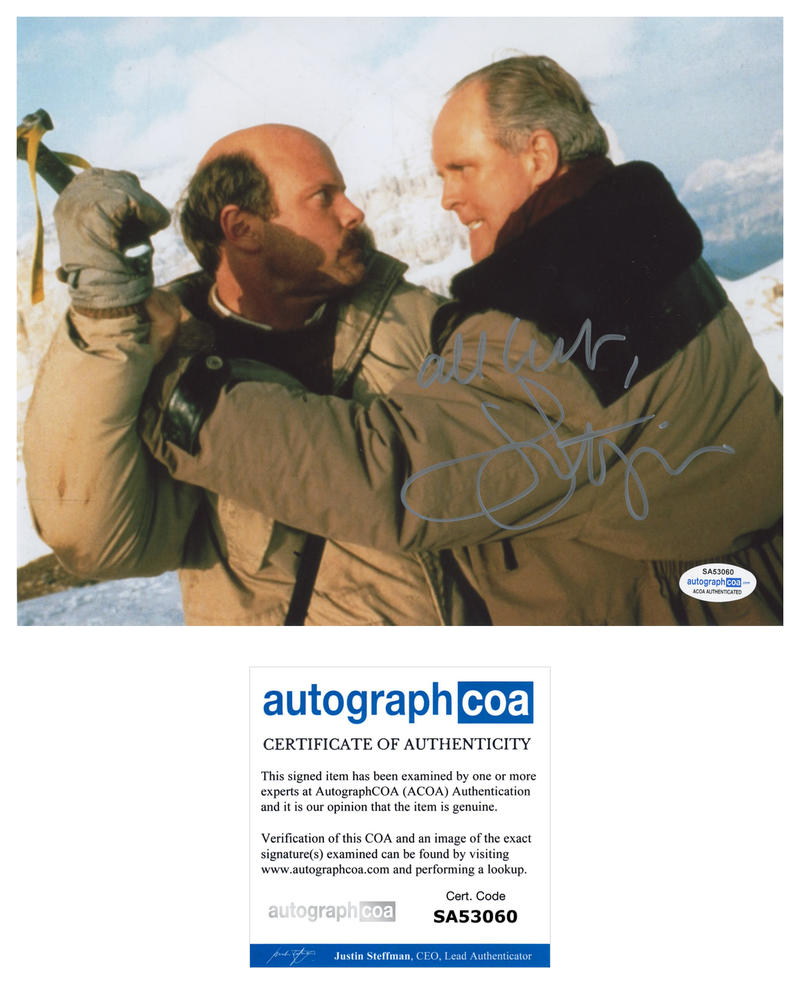 JOHN LITHGOW SIGNED 8X10 Photo Poster painting AUTOGRAPHED CLIFFHANGER