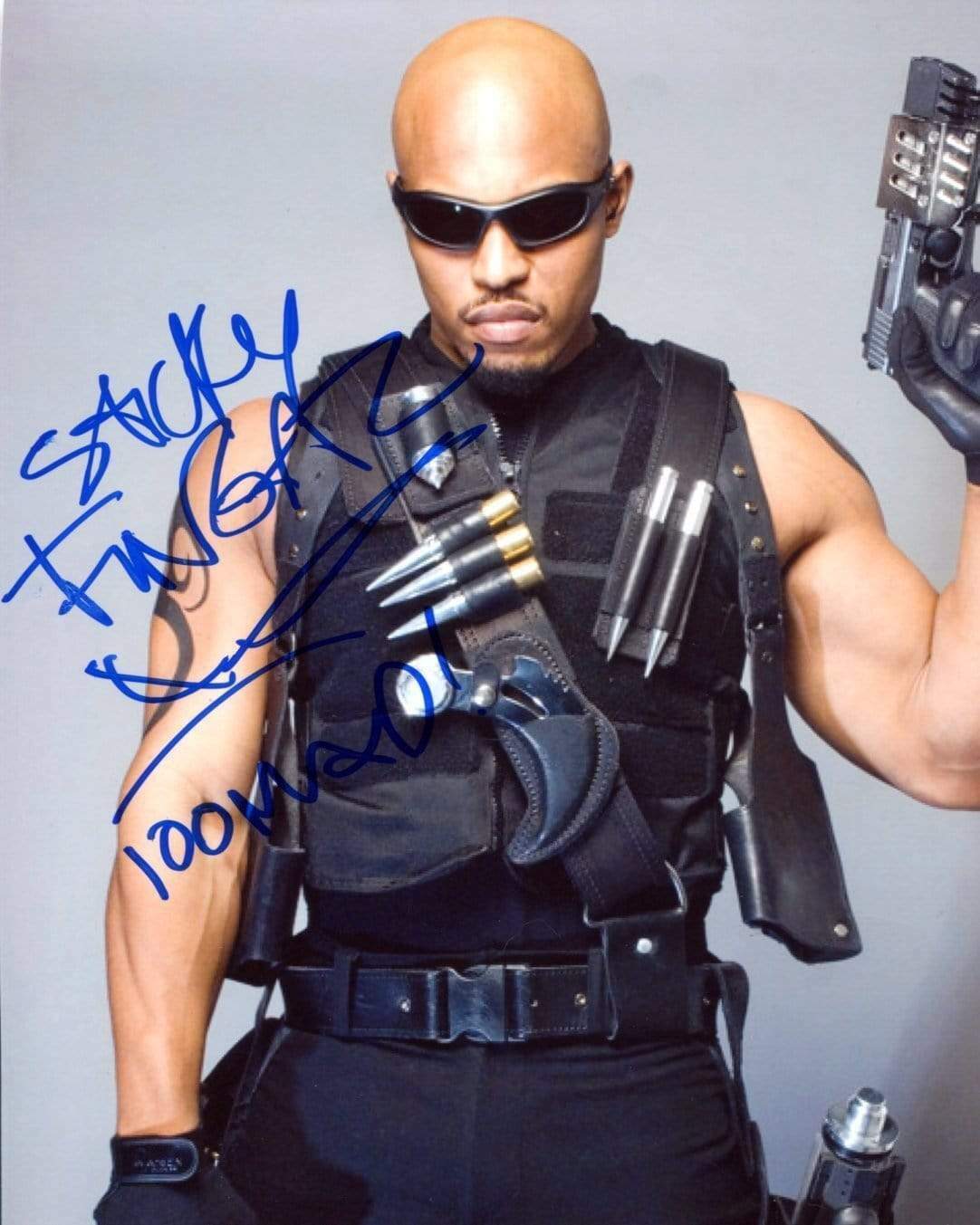 Sticky Fingaz HARDCORE RAPPER and ACTOR autograph, signed Photo Poster painting