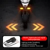 SEAMETAL Motorcycle LED Turn Signal Projection Lamp Color Sequential Flowing Flash Indicator Lights