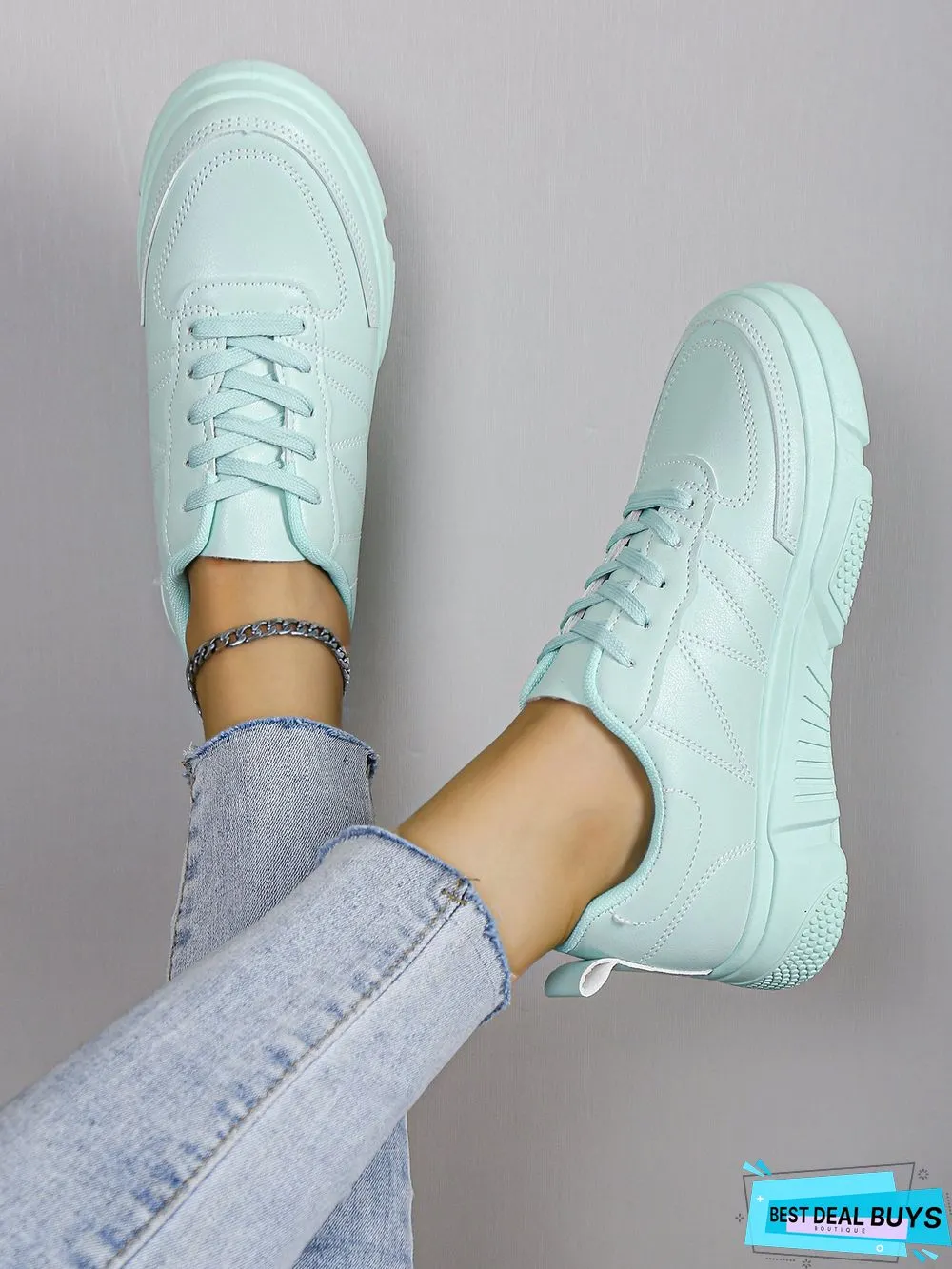 Casual Plain Color Skate Shoes