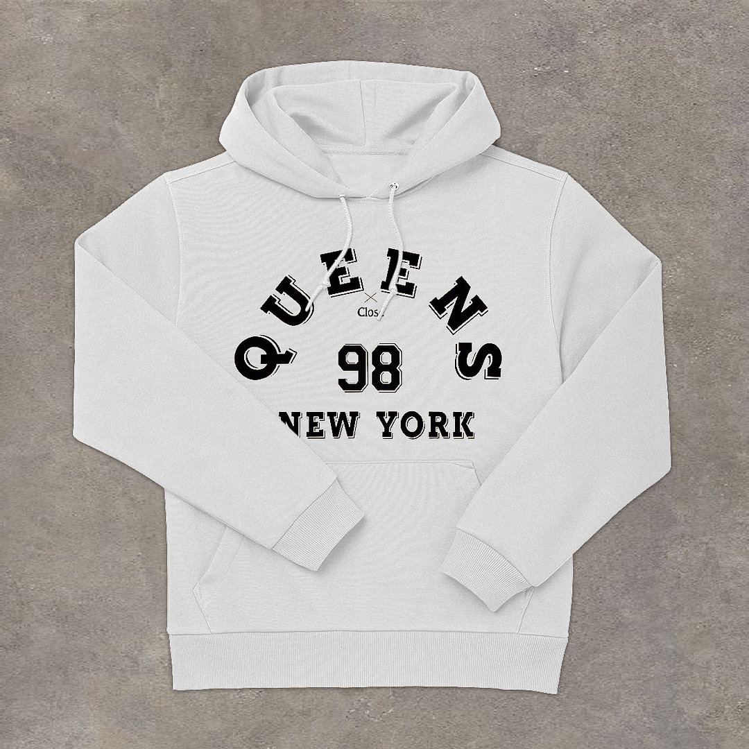 Retro Chic Street Style Print Hoodies