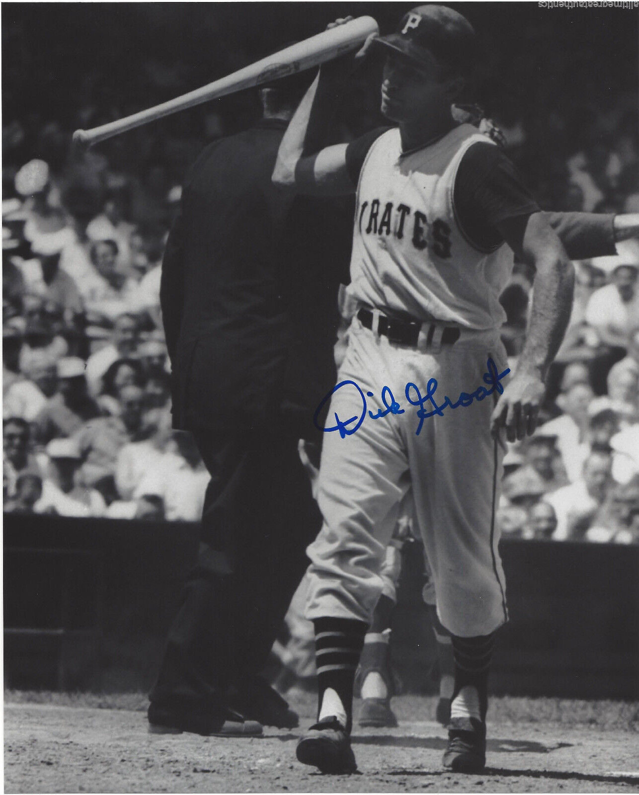 PITTSBURGH PIRATES DICK GROAT SIGNED AUTHENTIC 8X10 Photo Poster painting B w/COA LEGEND