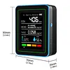 5-in-1 Indoor Air Quality Monitor USB Charging CO2 Detector with Temperature Humidity TVOC Display for Home Office Classroom Safety Monitoring