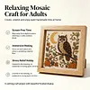 Moon & Owl Glass Mosaic DIY Craft Kit &ndash; Framed Halloween Wall Art