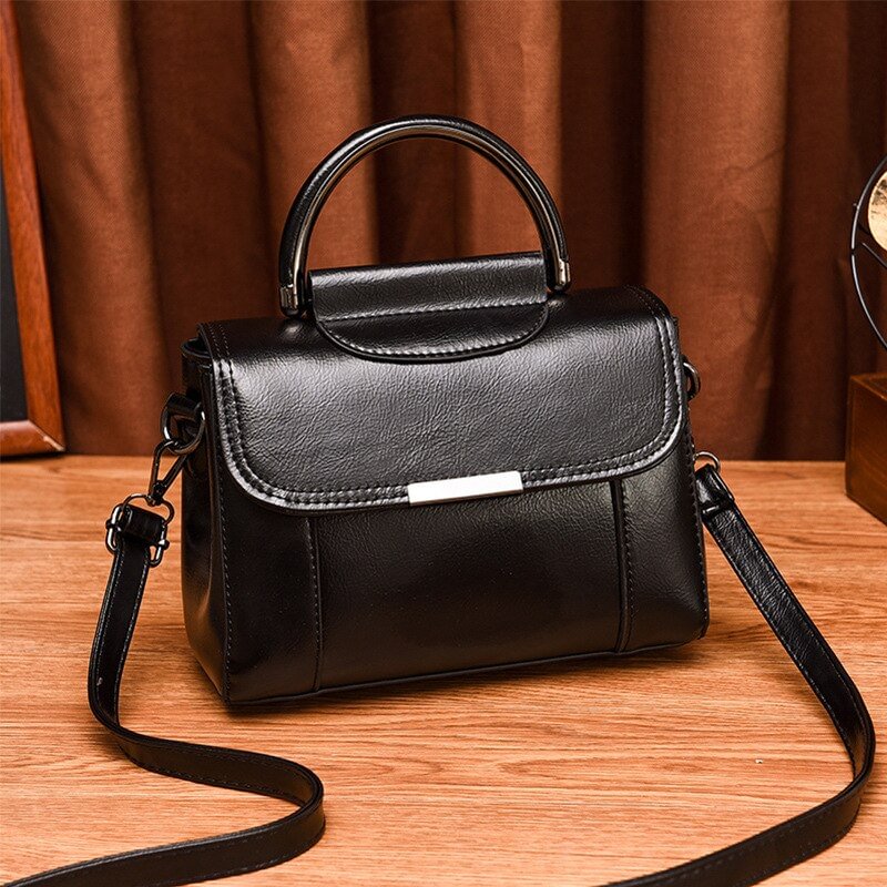 2019 Vintage Genuine Leather Bag Female Luxury Handbags High Quality Women Shoulder Bags Designer Messenger Famous Brand Clutch