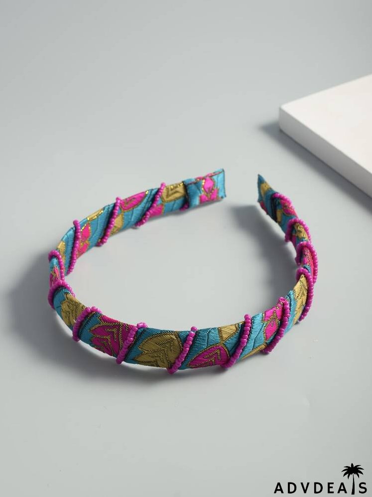 Bead Decor Graphic Hair Hoop