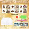 Special Shaped Diamond Painting Christmas Cards 6Pcs DIY Gem Greeting