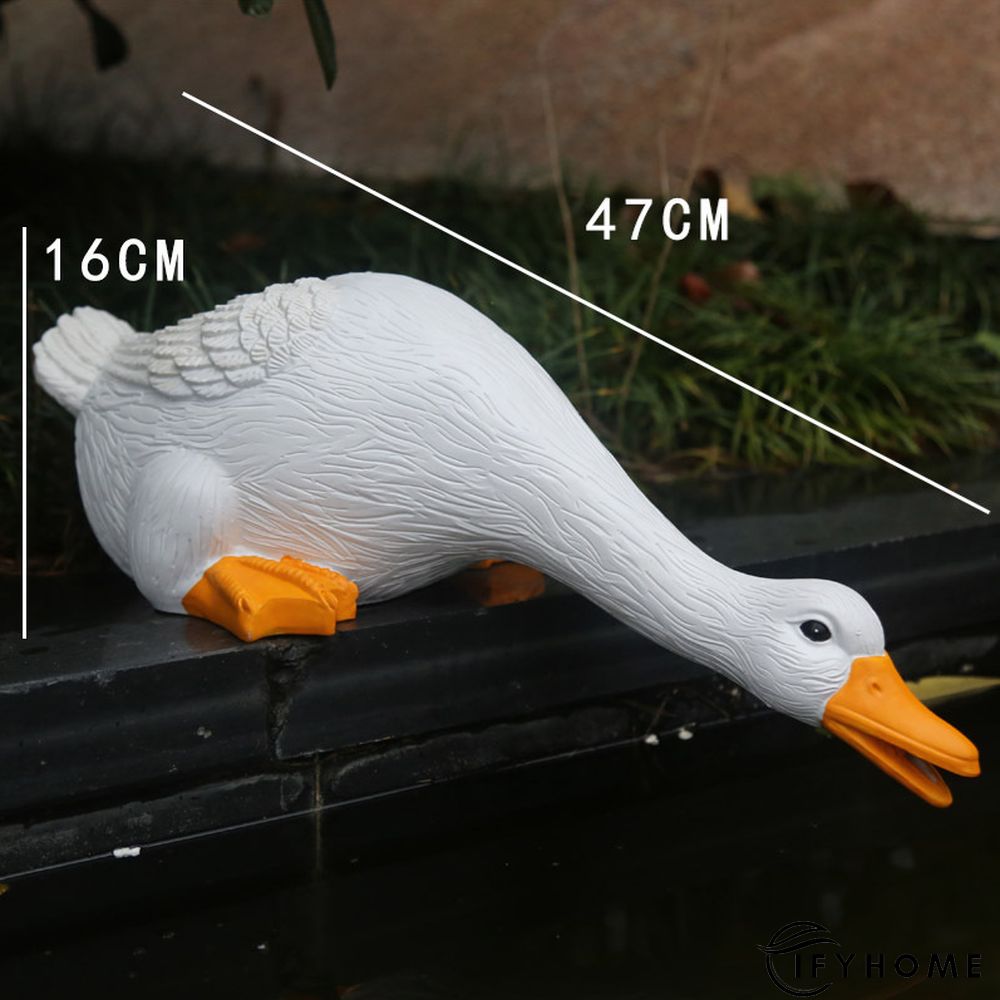 Duck Figurine Waterproof Resin Garden Ornaments | IFYHOME